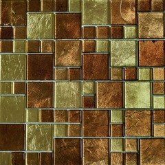 Мозаика стеклянная коричневая 300х300х8 мм