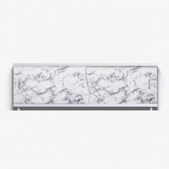 Экран под ванну пластиковый Alavann 170 см ПВХ панель с раздвижными дверцами насыщенный мрамор