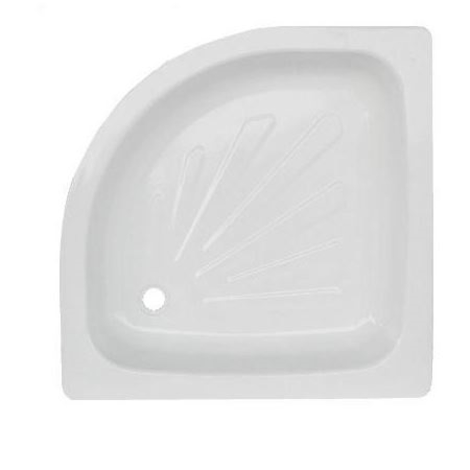 Поддон стальной Donatony 80х80х16 см полукруглый эмалированный без ...