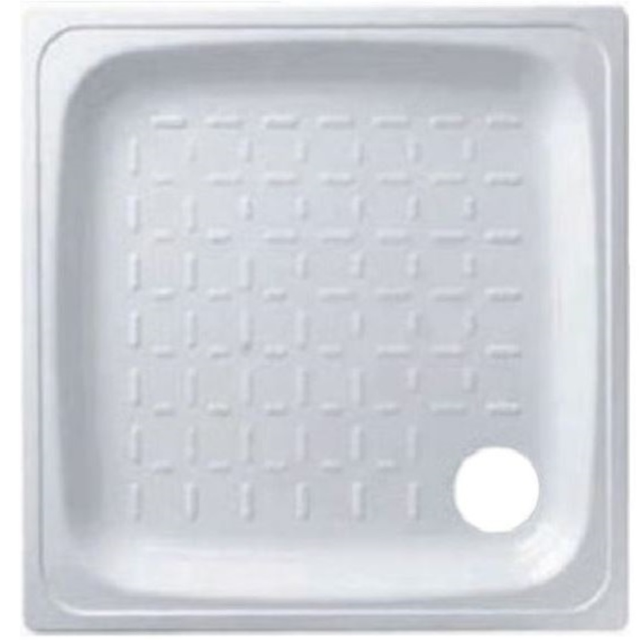 Поддон стальной Laguna 70х70х169 см квадратный эмалированный без сифона ...