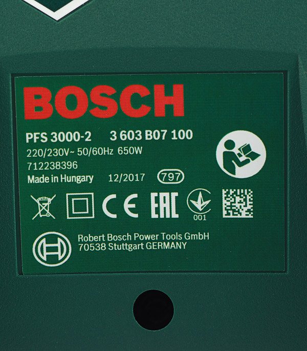 фото Краскопульт электрический bosch pfs 3000-2 (603207100) 650 вт 1 л