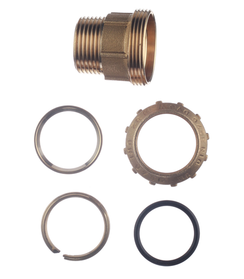 Муфта ПНД Tiemme компрессионная переходная 32х1 НР(ш) латунь — купить в ...?