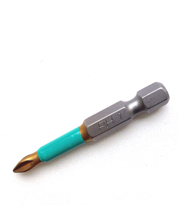 Бита Jettools (W2-21-0501-1TH) PH2 50 мм магнитная с титановым покрытием (1 шт.) бита jettools магнитная ph1 50 мм 2 шт