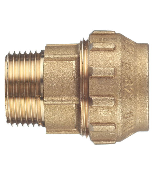 Муфта ПНД Tiemme компрессионная переходная 32х1 НР(ш) латунь — купить в ...