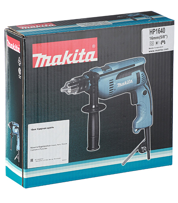 фото Дрель ударная makita hp1640 680 вт