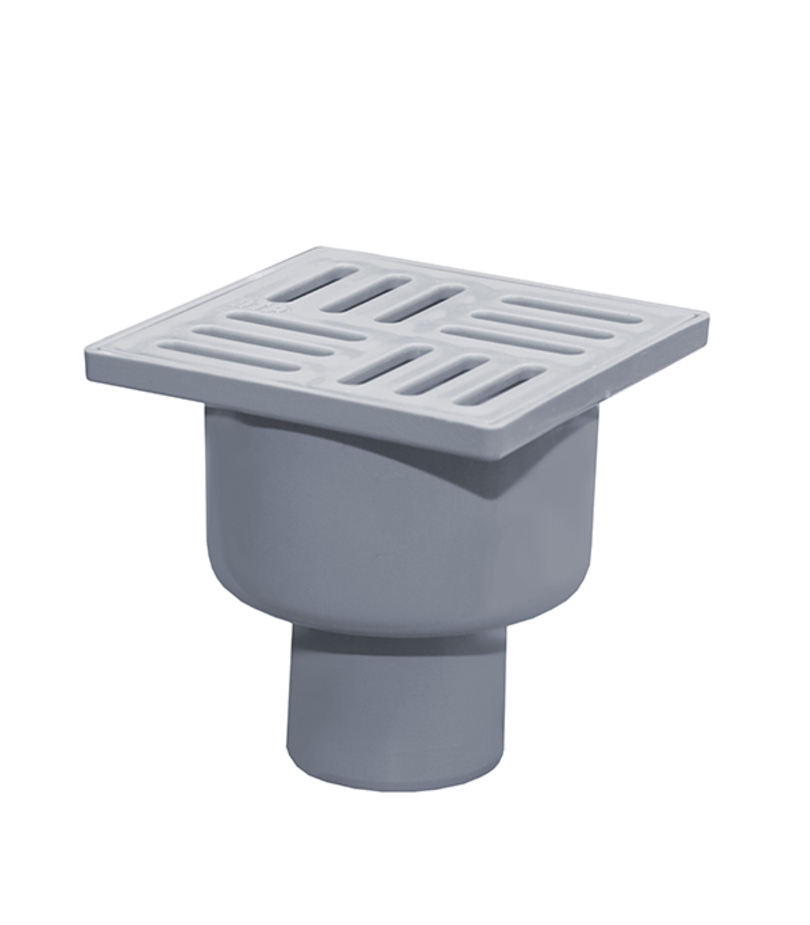 Трап вертикальный с сухим затвором 100х100 мм d50 мм пластиковая ...