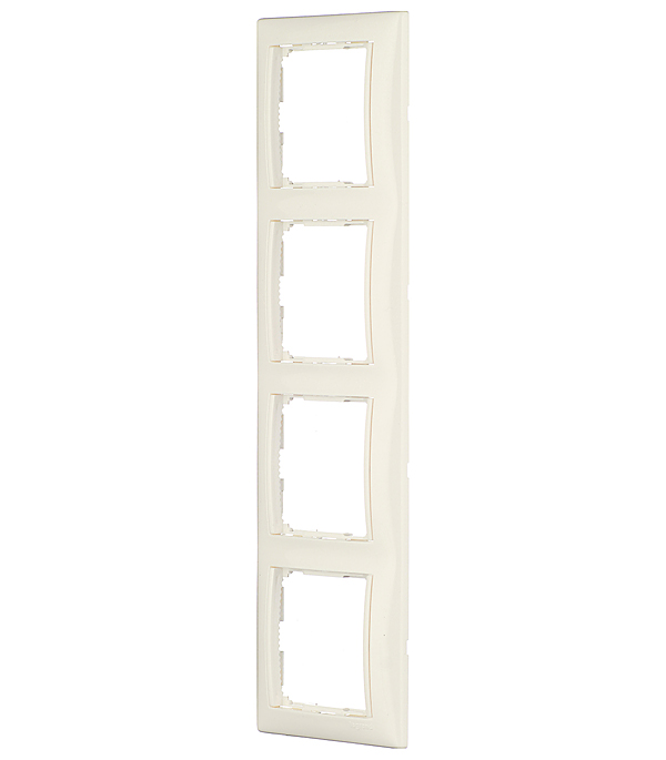 

Рамка Legrand Valena 694255 четырехместная универсальная белая, Белый