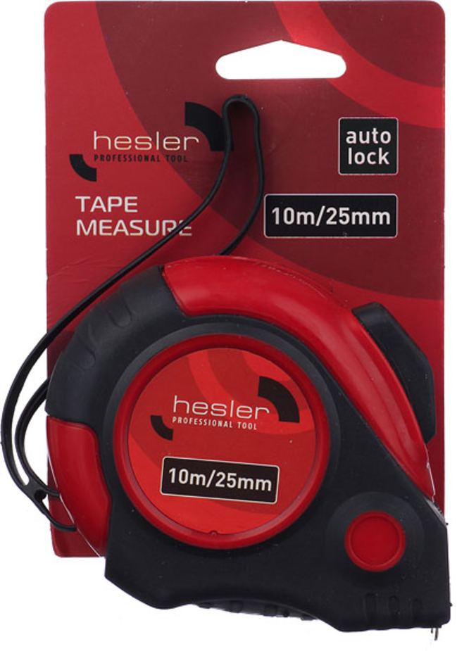 Рулетка Hesler с автостопом 10 м x 25 мм — купить в Петровиче в Санкт ...