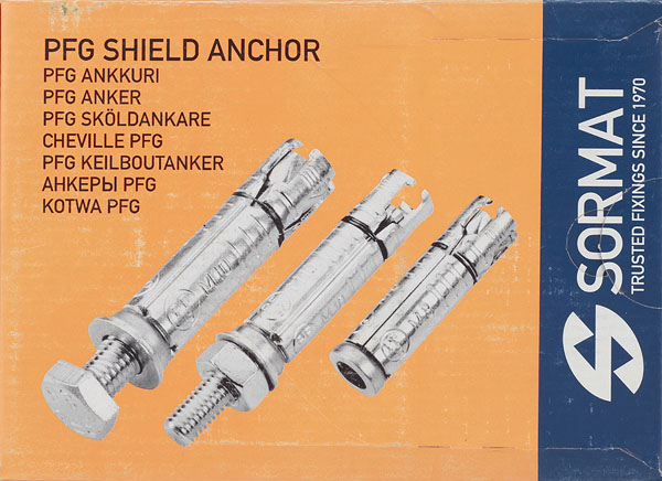 фото Анкер со шпилькой sormat pfg/ sb для бетона m12/50 20x80 мм (10 шт.)
