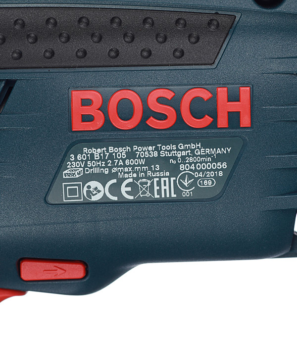 Дрель ударная Bosch GSB 13 RE 601217102 600 Вт ключевой патрон