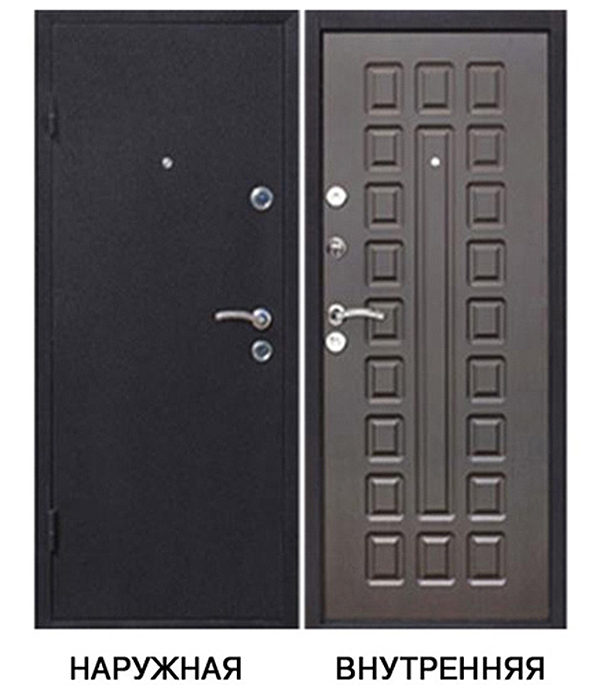 фото Дверь входная йошкар левая медный антик - венге серый 960х2050 мм