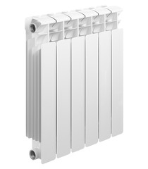 Радиатор биметаллический Rifar Base 500 мм 6 секций 1 дюйм боковое подключение белый