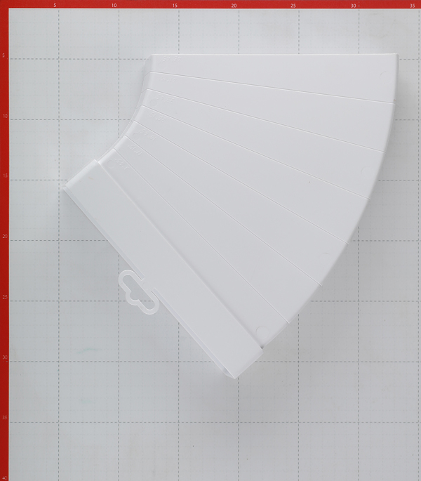 фото Колено горизонтальное разноугловое пластиковое для плоских воздуховодов 60х204 мм разноугловое