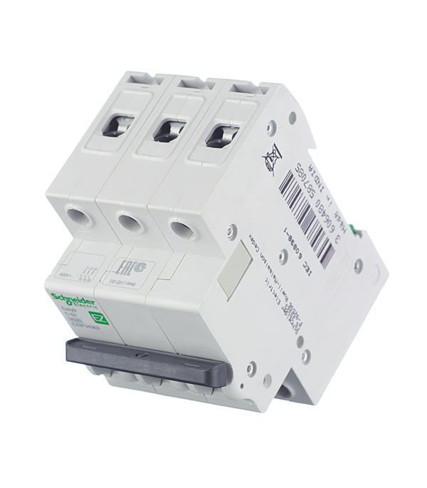 фото Автоматический выключатель schneider electric easy9 (ez9f34363) 3p 63а тип c 4,5 ка 400 в на din-рейку