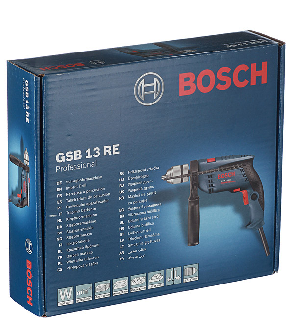 Дрель ударная Bosch GSB 13 RE 601217100 600 Вт
