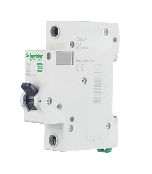 фото Автоматический выключатель schneider electric easy9 (ez9f34132) 1p 32а тип c 4,5 ка 220 в на din-рейку