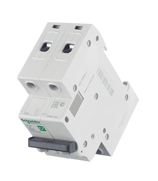 фото Автоматический выключатель schneider electric easy9 (ez9f34225) 2p 25а тип c 4,5 ка 400 в на din-рейку