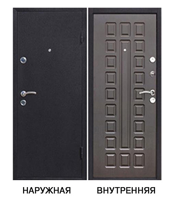 фото Дверь входная йошкар правая медный антик - венге серый 960х2050 мм