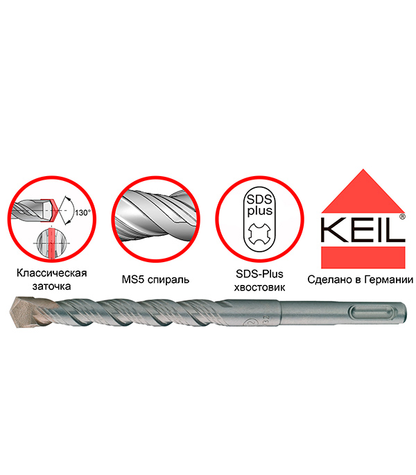 

Бур SDS-plus Keil 6х50х110 мм