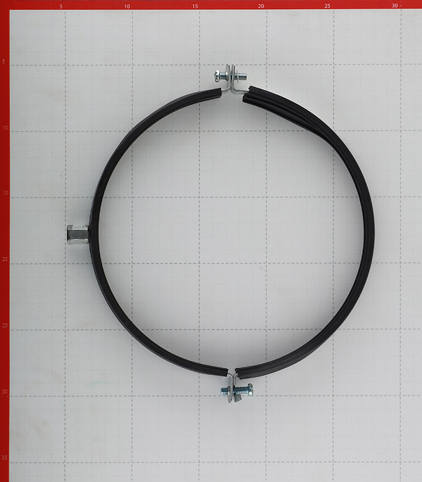 фото Хомут для монтажа круглых стальных воздуховодов d200 мм