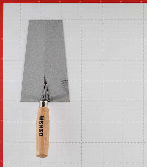 фото Кельма плиточника wenzo 200 мм с деревянной ручкой