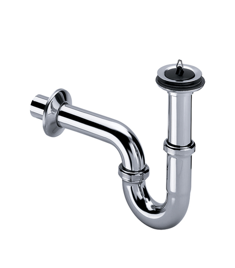 Сифон для раковины 1.1/4\"х60 трубный 32 мм (хром) Viega 111 298 ...