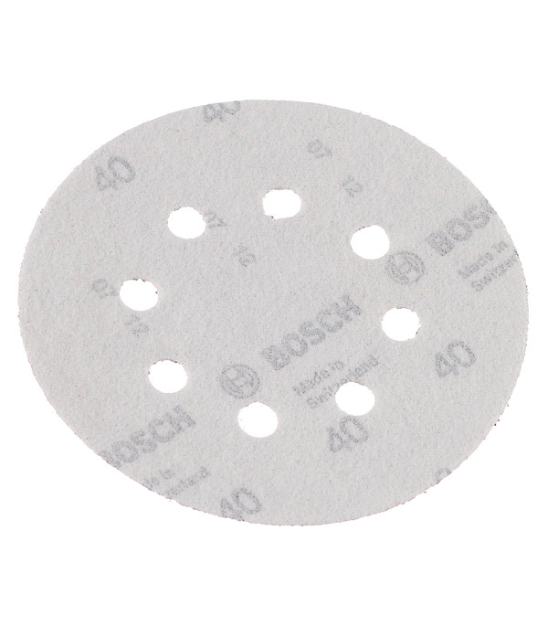 

Диск шлифовальный Bosch d125 мм P40 на липучку перфорированный (5 шт.)