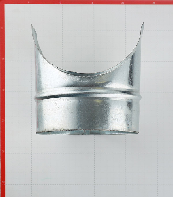 фото Врезка оцинкованная для круглых стальных воздуховодов d160х160 мм