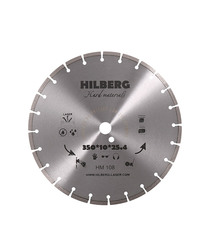 Диск алмазный по бетону Hilberg 350x25,4x3,2 мм мм сегментный сухой рез