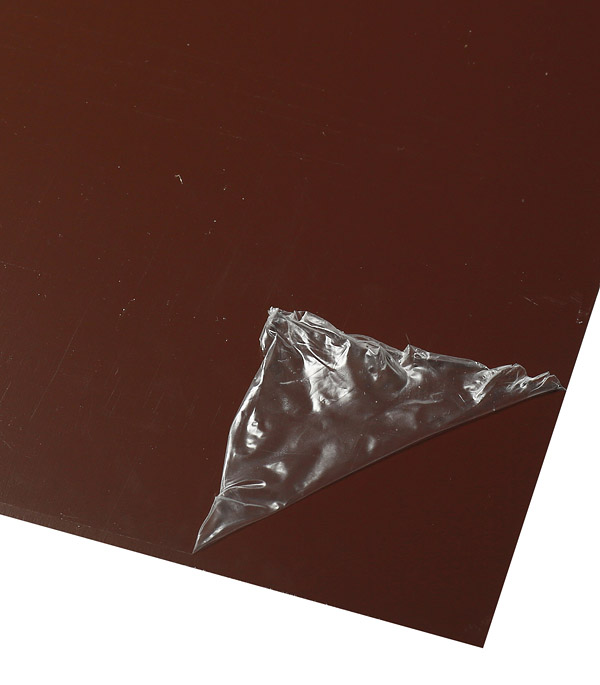 фото Лист оцинкованный 1,25х2 м 0,4 мм коричневый ral 8017