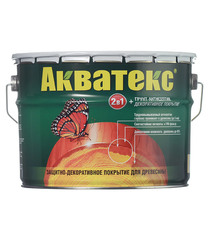 Антисептик Акватекс 2 в 1 биозащитный для дерева сосна 10 л