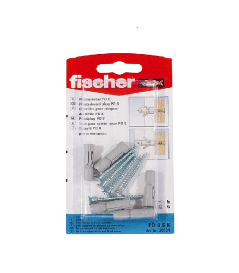 Дюбель распорный для листовых материалов с шурупом Fischer PD 8 К/S ...
