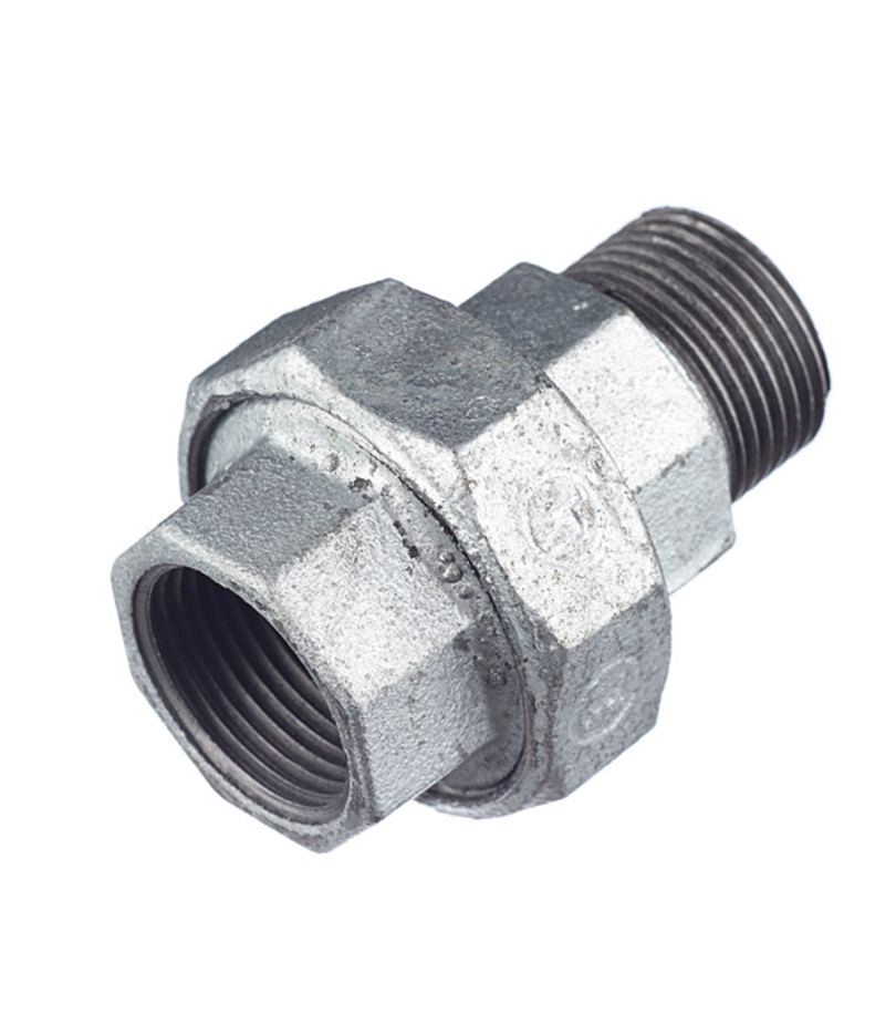 Американка прямая сгон 1\" внутр(г) х 1\" нар(ш) чугунная оцинкованная ...