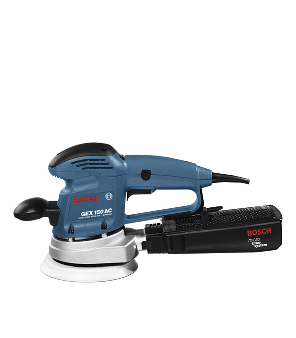 

Шлифмашина эксцентриковая электрическая Bosch GEX 150 AC Professional (601372768) 340 Вт d150 мм