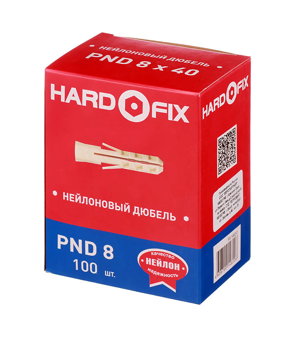 фото Дюбель распорный hard-fix/wenzo 8x40 мм нейлон (100 шт.)