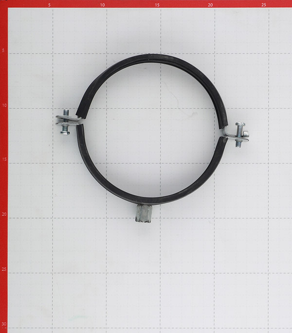 фото Хомут для монтажа круглых стальных воздуховодов d125 мм