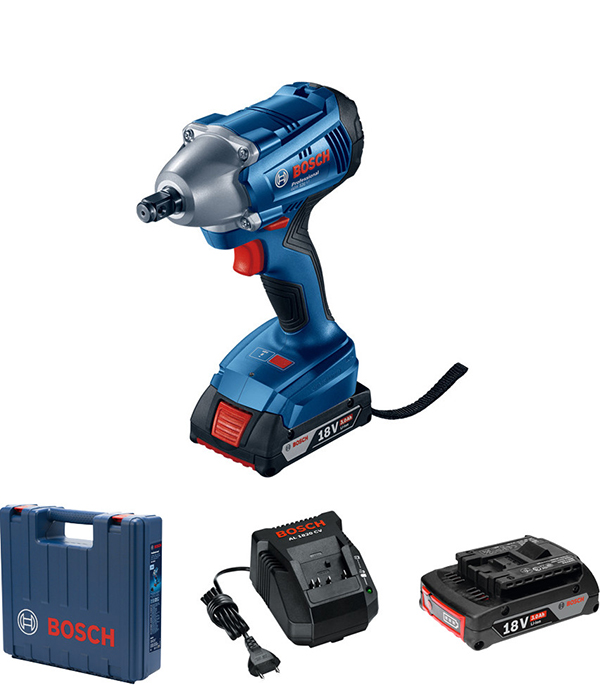 фото Гайковерт аккумуляторный bosch gds 250-li professional (06019g6120) 18в 2х3ач li-ion