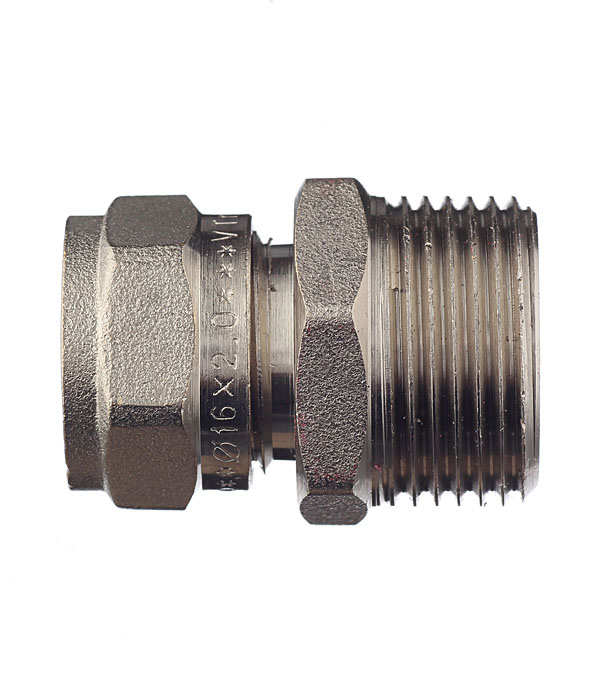 

Соединитель прямой Valtec 16 обж(ц) х 3/4" нар(ш)