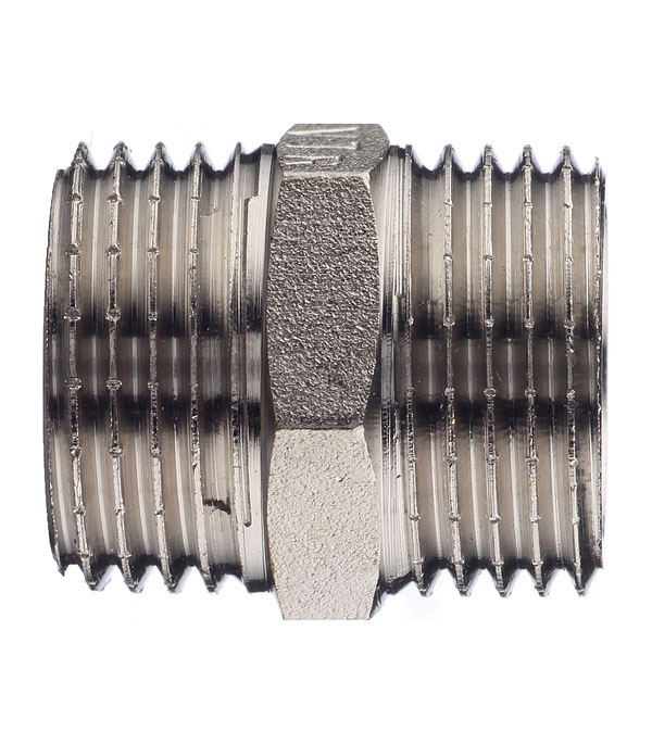 фото Ниппель (бочонок) 1/2" нар(ш) х 1/2" нар(ш ) valtec