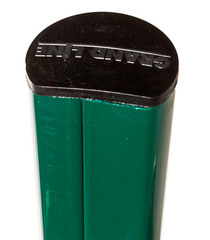 Столб для забора d51 мм 2,5 м зеленый RAL 6005