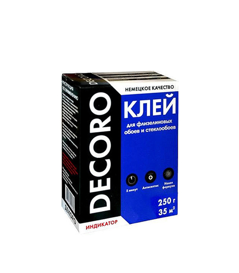 Клей декоро для виниловых обоев. Клей для обоев "флиз" декоро 250гр (30). Клео флиз 250 гр. Клей арт деко с индикатором 250 гр.