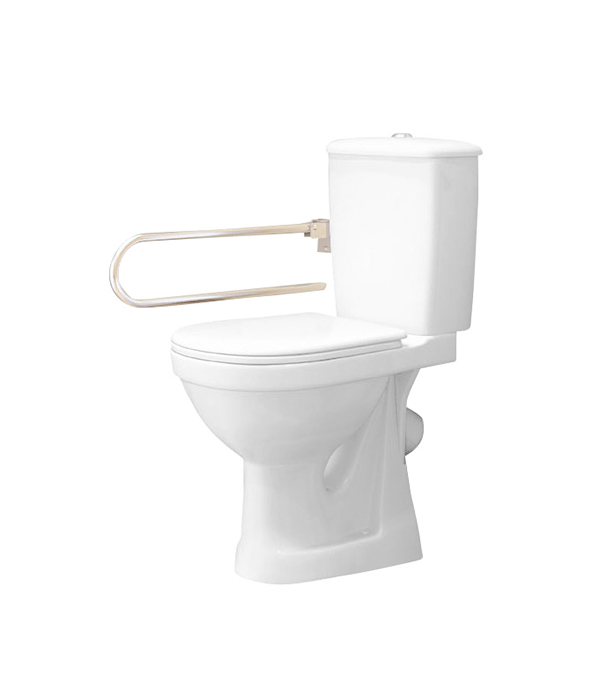 Унитаз-компакт Персона Комфорт с косым выпуском, с поручнем — купить в ...