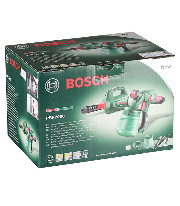 фото Краскопульт электрический bosch pfs 2000 (603207300) 440 вт 0,8 л