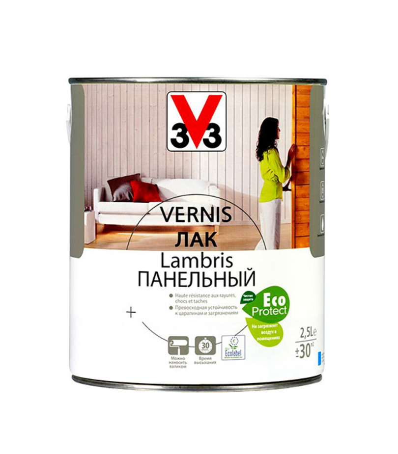 Лак паркетный v33 eco protect