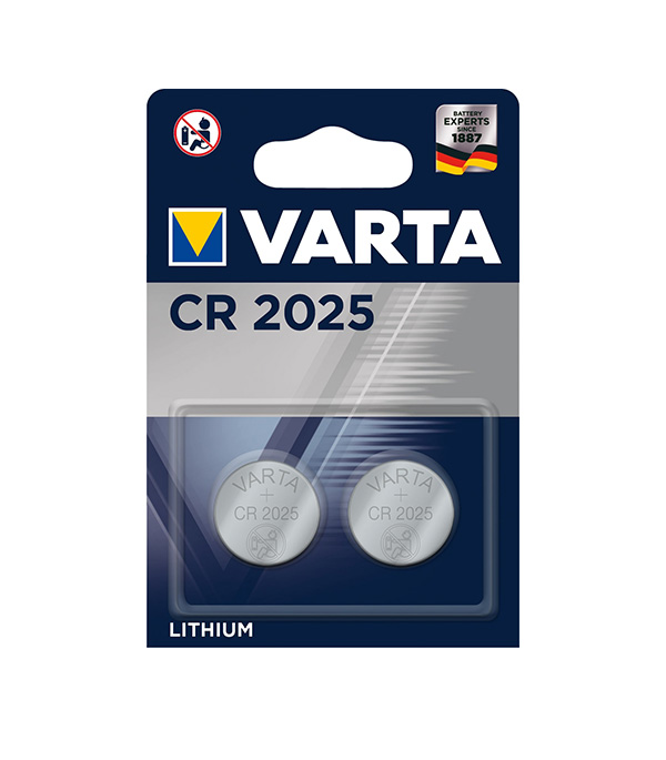 Батарейка VARTA CR2025 3 В (2 шт.)