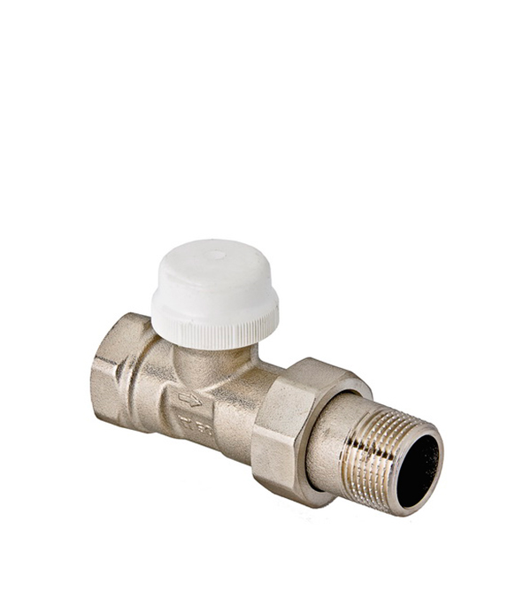 Клапан (вентиль) термостатический прямой VALTEC (VT.032.N.05) 3/4 НР(ш) х 3/4 ВР(г) для радиатора
