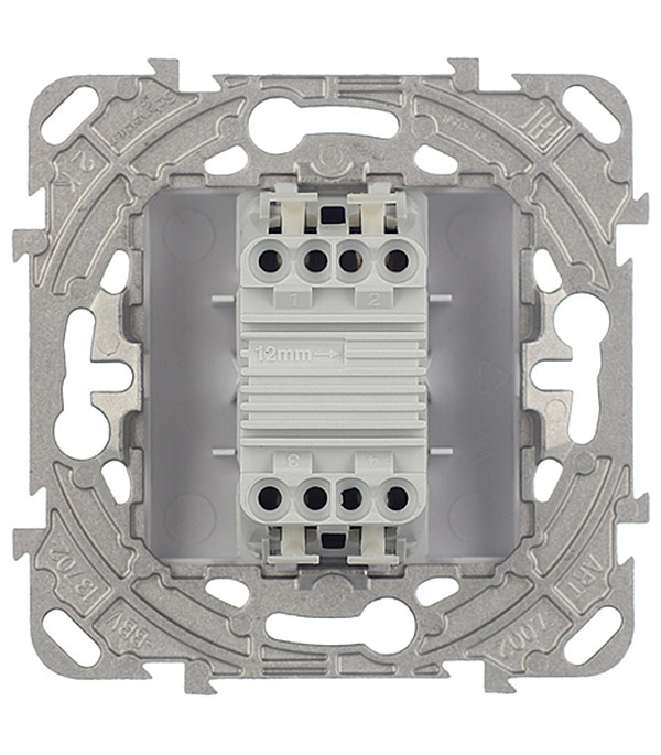 фото Переключатель schneider electric unica mgu5.205.18zd одноклавишный перекрестный скрытая установка белый