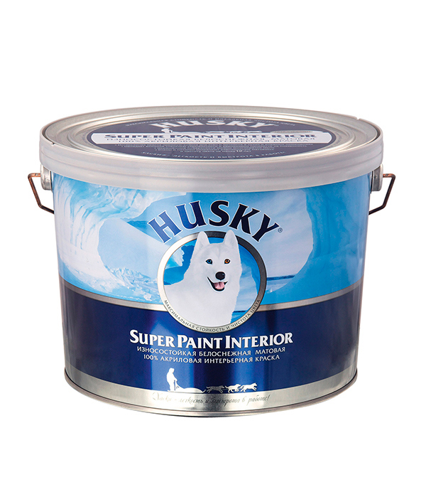 Грунт краска для интерьеров и фасадов husky interior exterior primer 10л