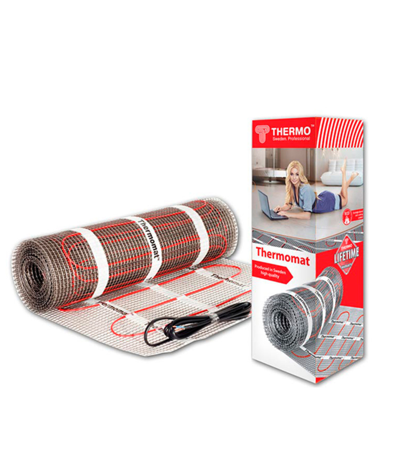 Теплый пол нагревательный мат Thermo Thermomat 2,5 кв.м 180 (450) Вт ...