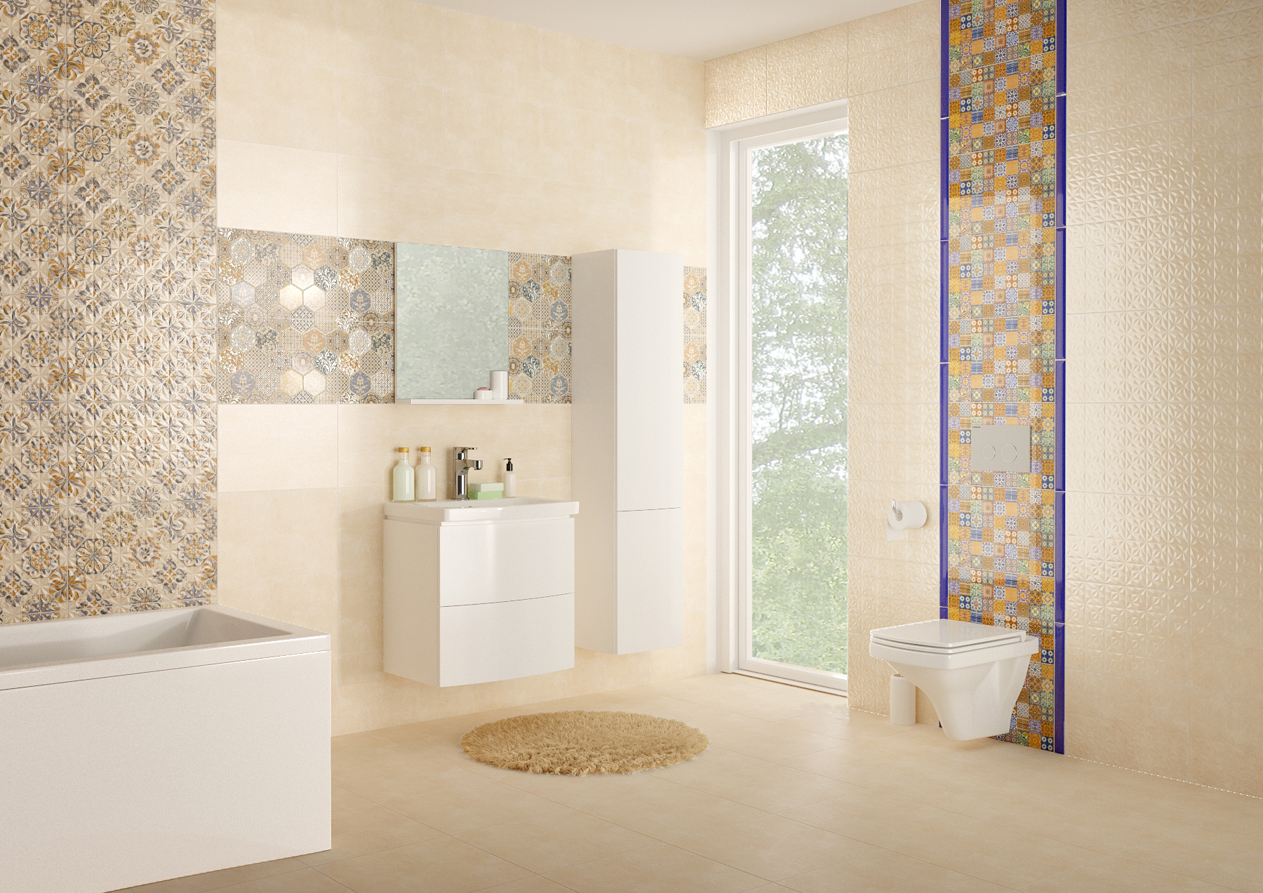 

Плитка бордюр Cersanit Universal Glass синий стеклянный 450x40x8 мм